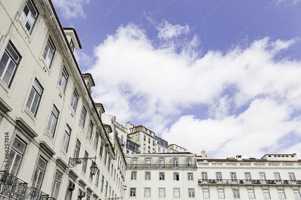 Typical facade tile in Lisbon