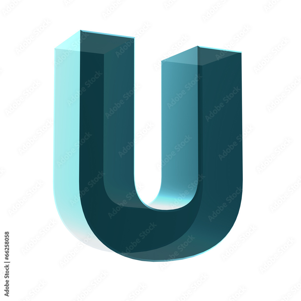 3d letter collection - Small cases - u 3d letter collection - Small cases - u