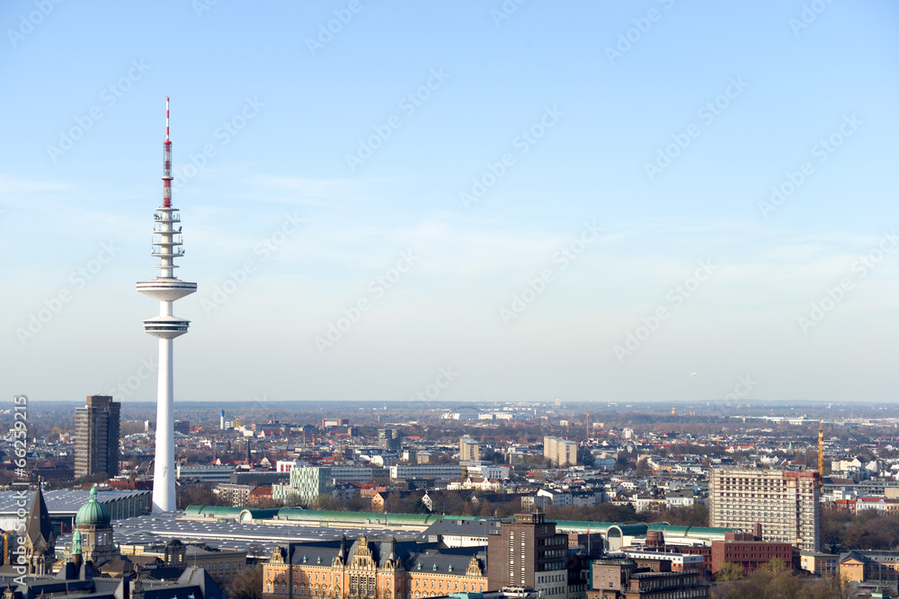 Fototapeta premium Wieża Heinricha Hertza - Hamburg