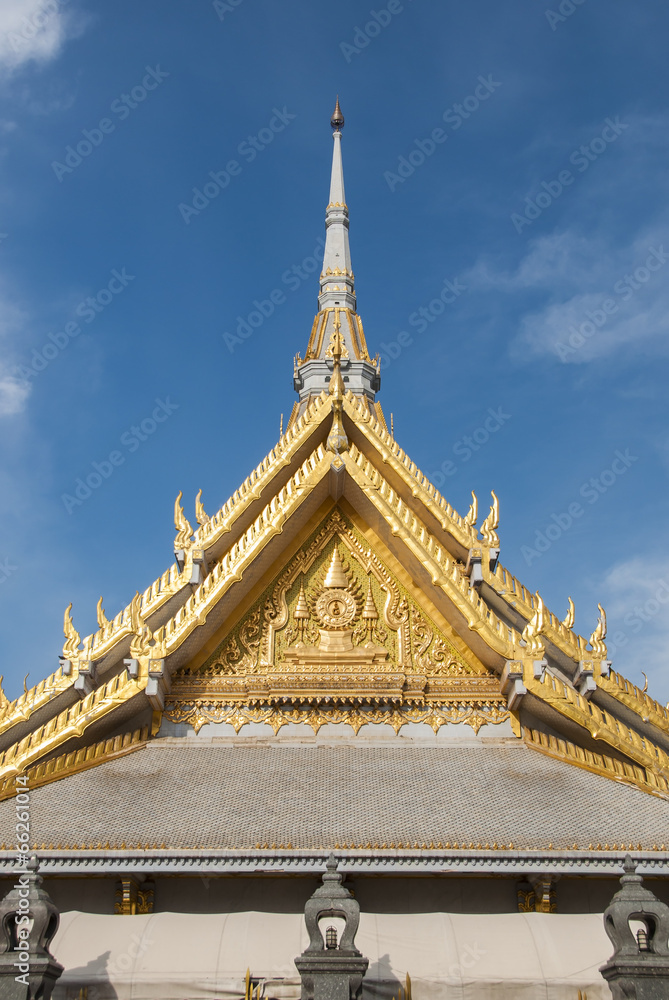 Thai Buddhist marble temple.