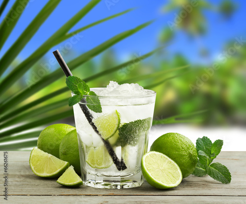 Photography tropical mojito