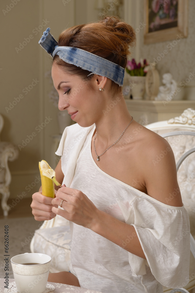 Portrait with banana Portrait with banana