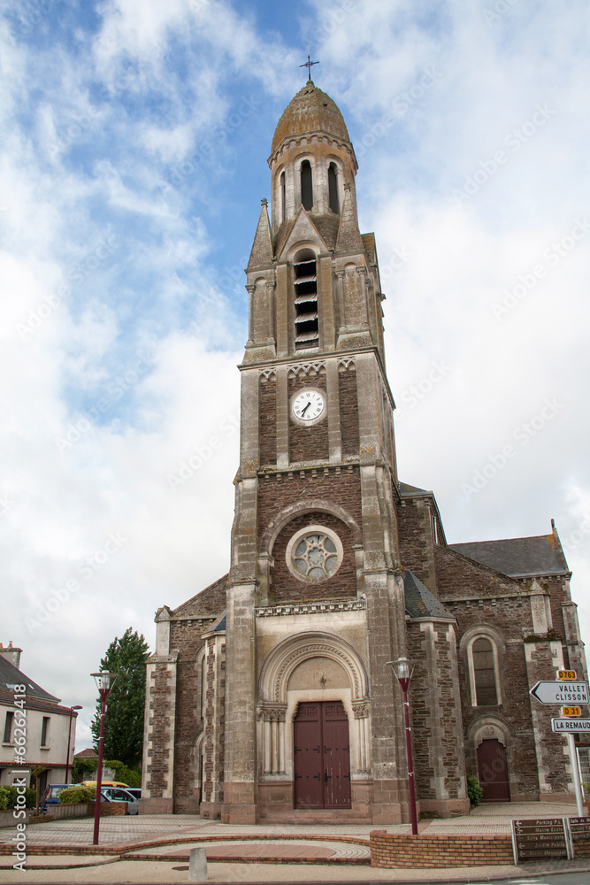 Obraz premium Eglise de La Boissière-du-Doré en Loire Atlantique - France