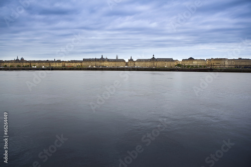 View of Bordeaux and Garonne, France
