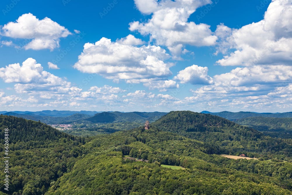 Naklejka premium View from Trifels