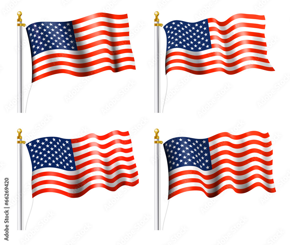 Obraz premium American Flag Vector