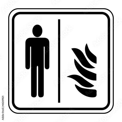 Logo porte coupe-feu.