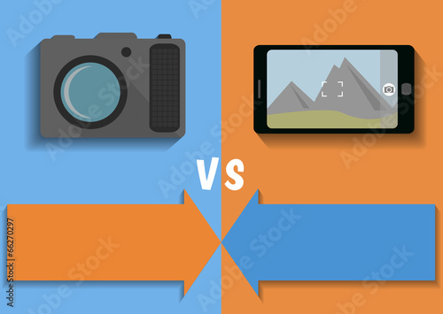 Comparison of camera and phone