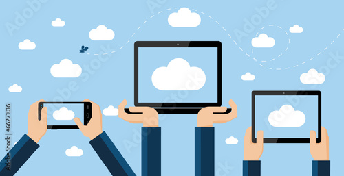 Cloud computing concept
