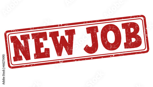 New job stamp