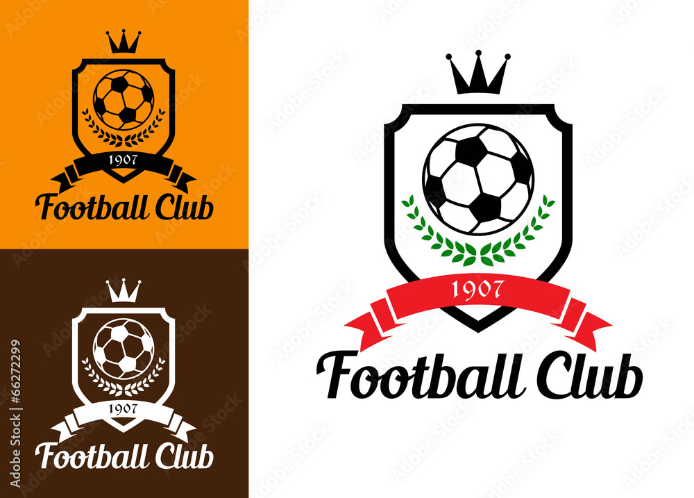 Fototapeta premium Football or soccer crests