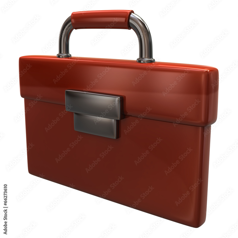 Orange briefcase icon Orange briefcase icon