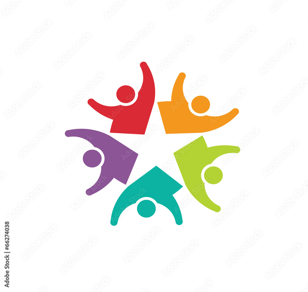 Vector Icon Happy Team Star, Group of People Vector Icon Happy Team Star, Group of People