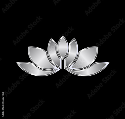 Platinum Lotus plant image. Concept of luxury spa