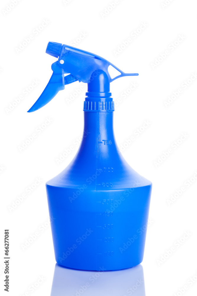blue sprayer for flower spraying isolated on white background blue sprayer for flower spraying isolated on white background