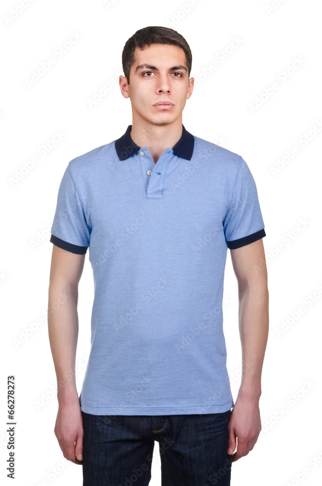Male t-shirt isolated on the white background Male t-shirt isolated on the white background