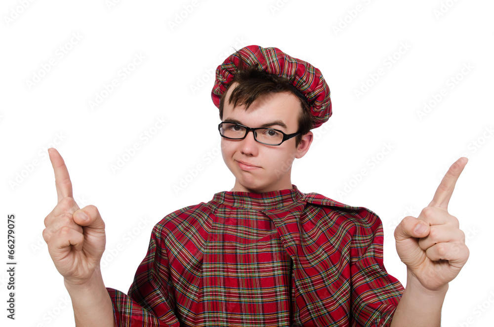 Funny scotsman isolated on white Funny scotsman isolated on white
