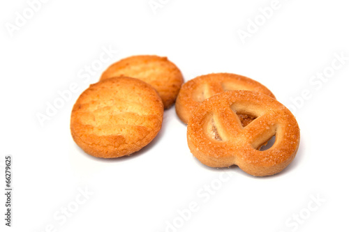 cookies on a white background