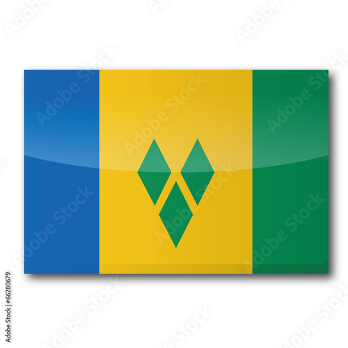 Flagge St. Vincent und die Grenadinen photo