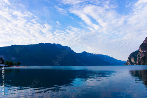 Fototapeta Naklejka Na Ścianę i Meble -  riva del garda.  Mountain lake Lago di Garda