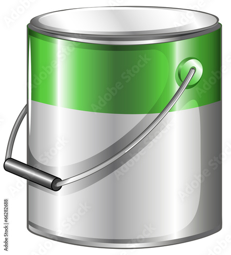 A can of green paint