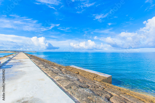 Blue sea and sky