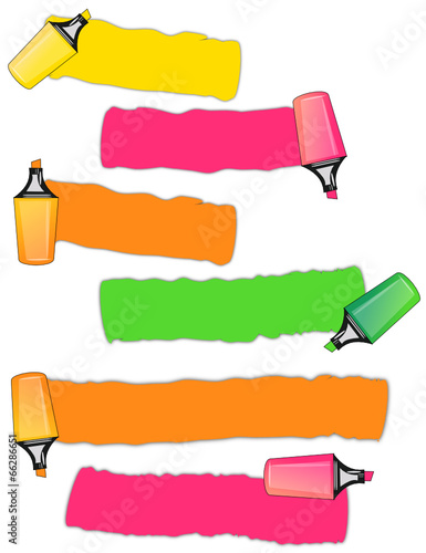 Étiquettes fluo