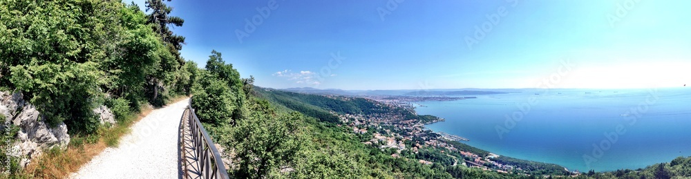 Trieste Italy - Sea and city view