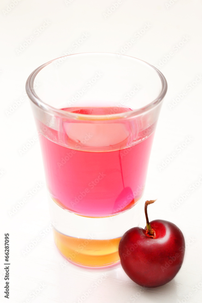 Shot and cherry Shot and cherry