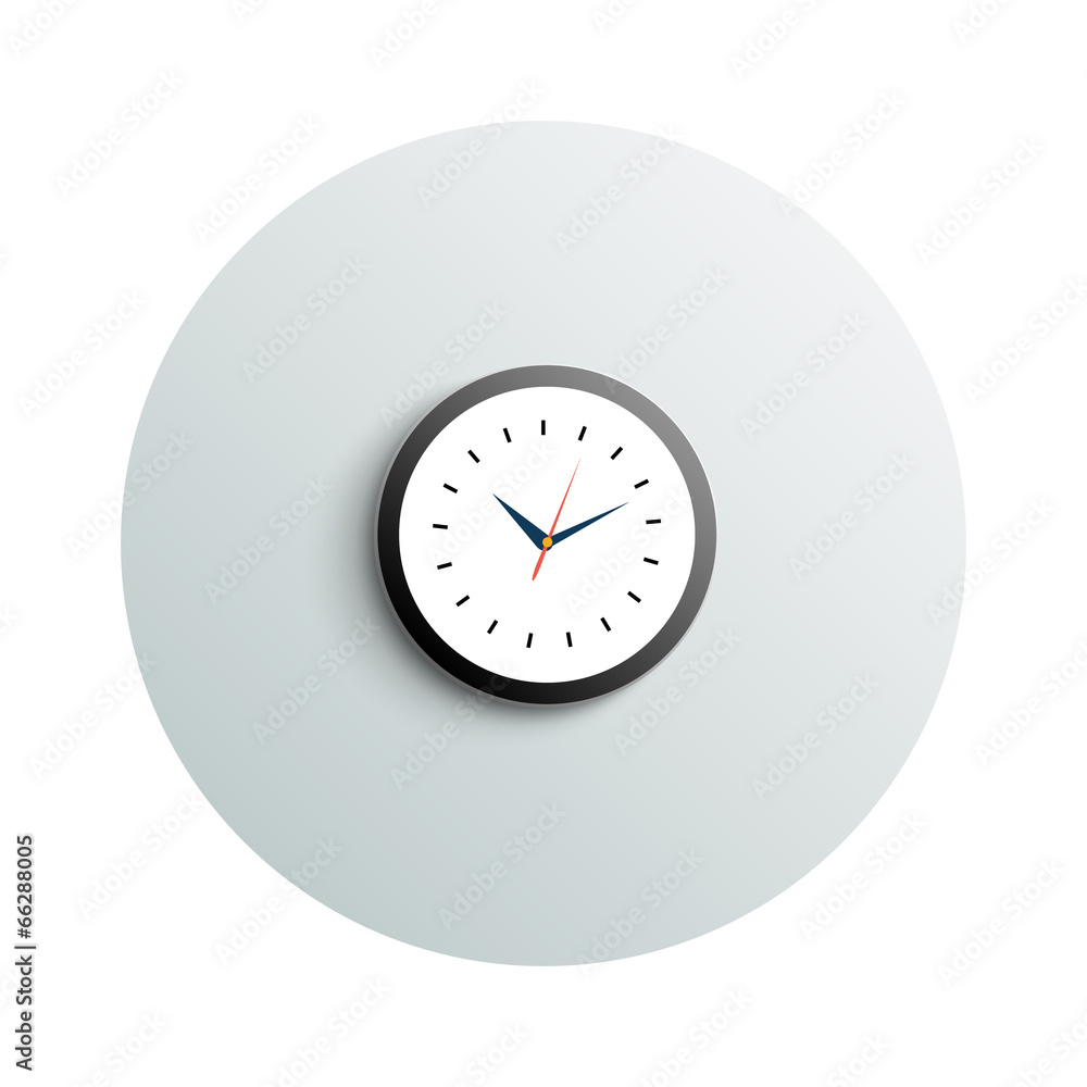 Detailed modern round office watch business concept Detailed modern round office watch business concept