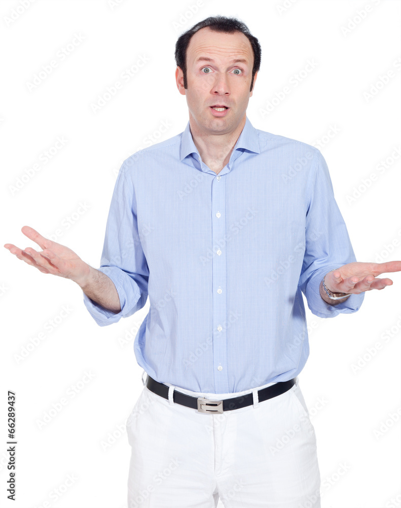 mann mit ausdruck Stock Photo | Adobe Stock