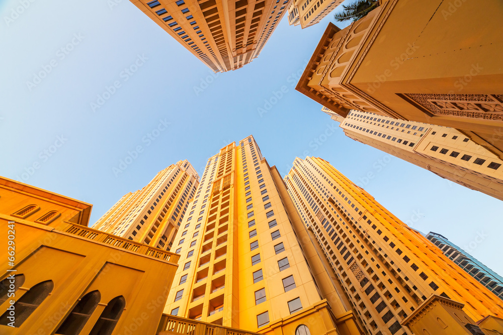 Fototapeta premium Skyscrapers of Dubai Marina, United Arab Emirates