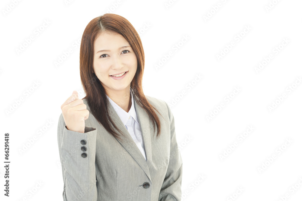 笑顔のOL 笑顔のOL