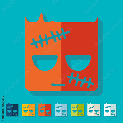 Flat design: zombie