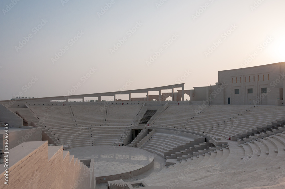 Obraz premium Amphitheater at sunset Katara Doha, Qatar