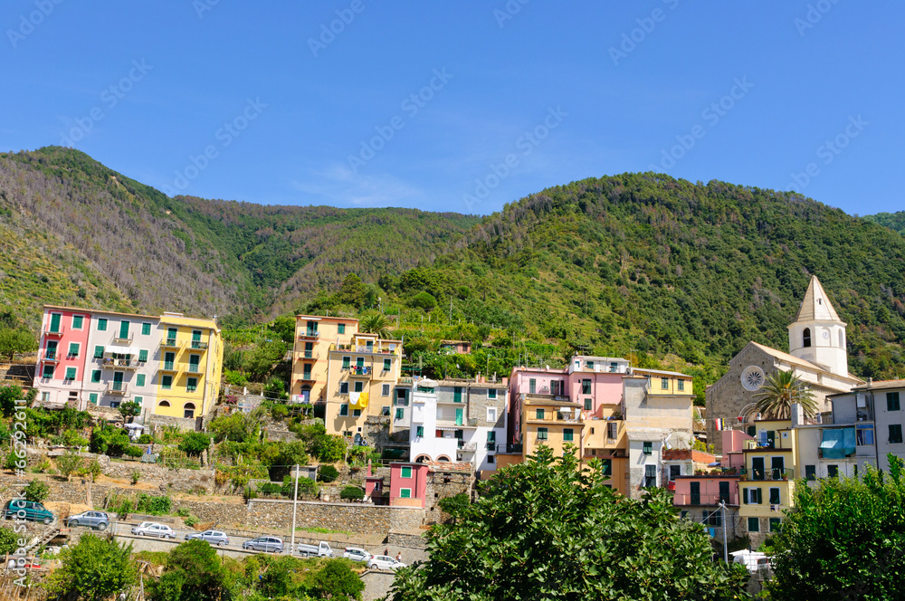 Village of Corniglia in Cinqueterre, Italy