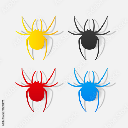 realistic design element: spider