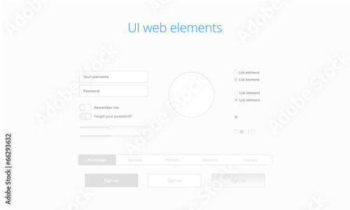 UI web elements