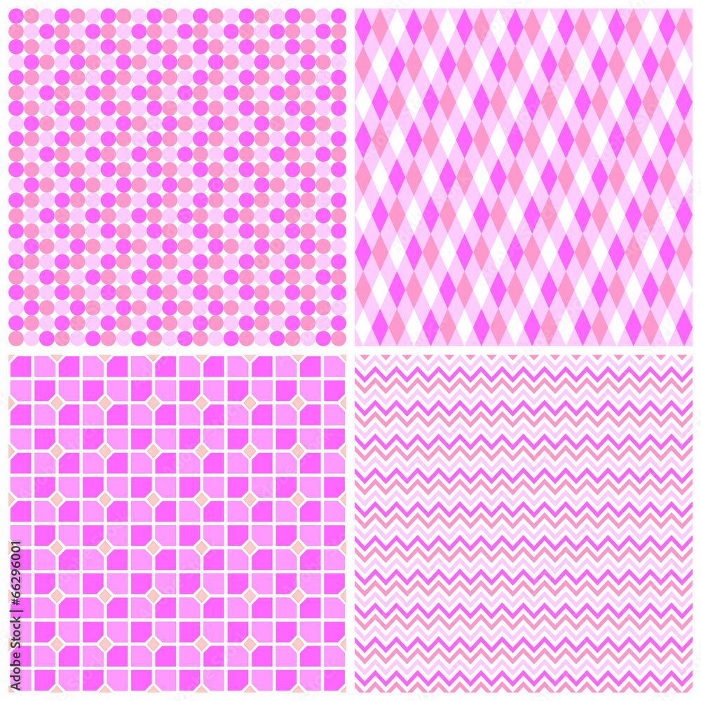 Set of 4 geometrical patterns Set of 4 geometrical patterns