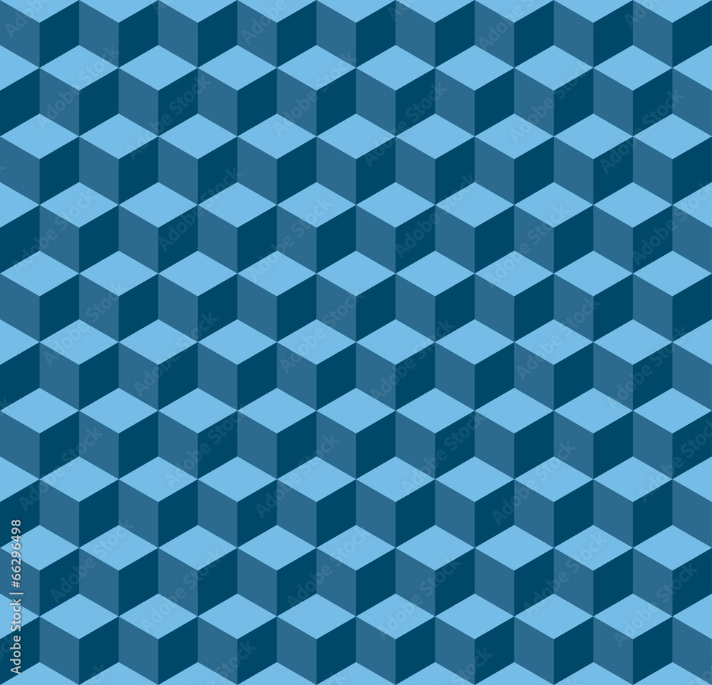Blue geometric seamless background