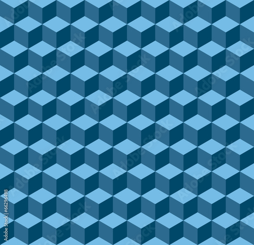 Blue geometric seamless background
