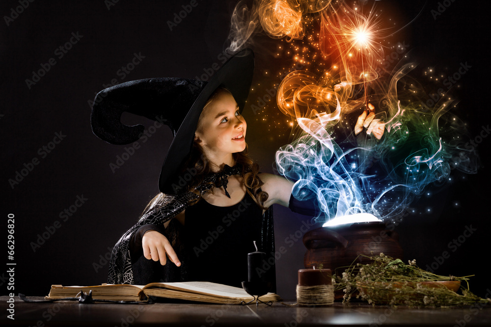 Naklejka premium Halloween witch
