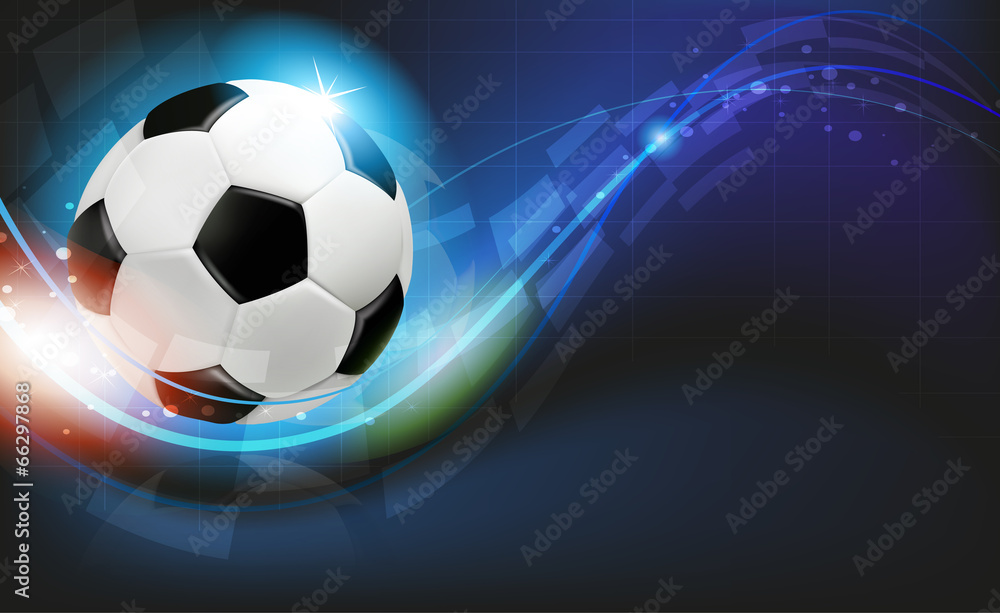 Obraz premium Ball on blue background