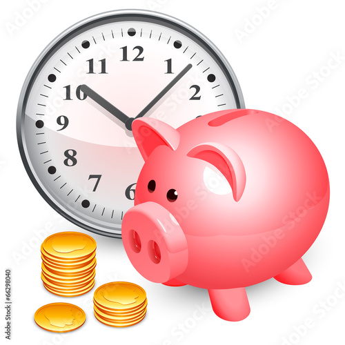 Time is money concept.