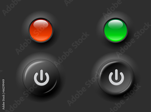 buttons with control lights