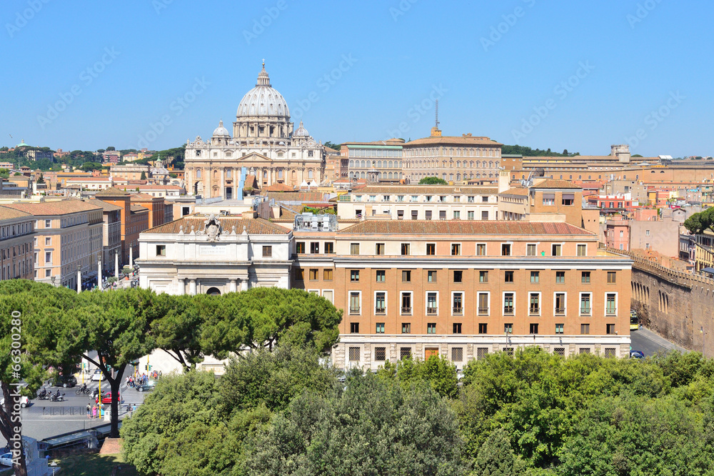 Top-view of Rome