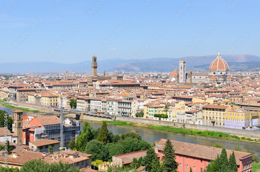Historic centre of Florence in Italy