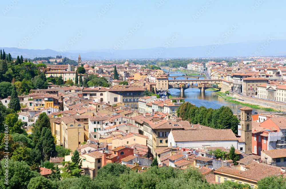 Historic centre of Florence in Italy