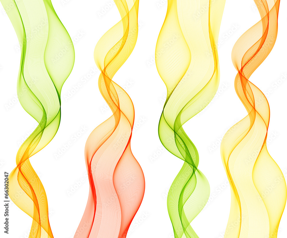 Abstract colorful transparent wave Abstract colorful transparent wave