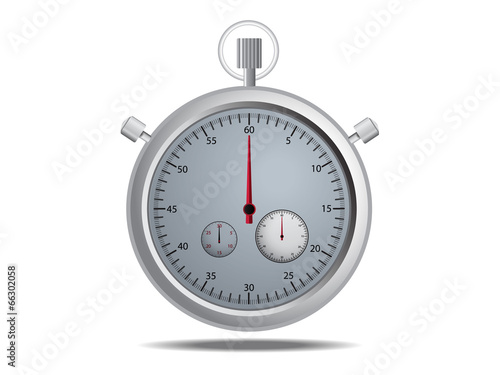 Stop Watch Vector Isolate